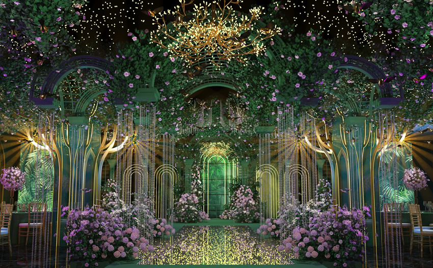 抚松奇妙森林婚礼堂效果展示