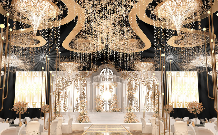 抚松花木兰喜事汇金色大厅效果展示